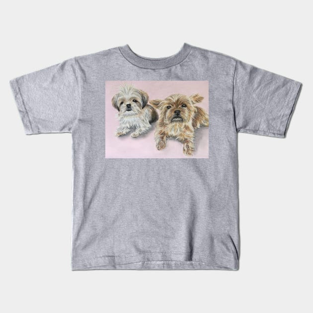 Shorkie Kids T-Shirt by Merlinsmates